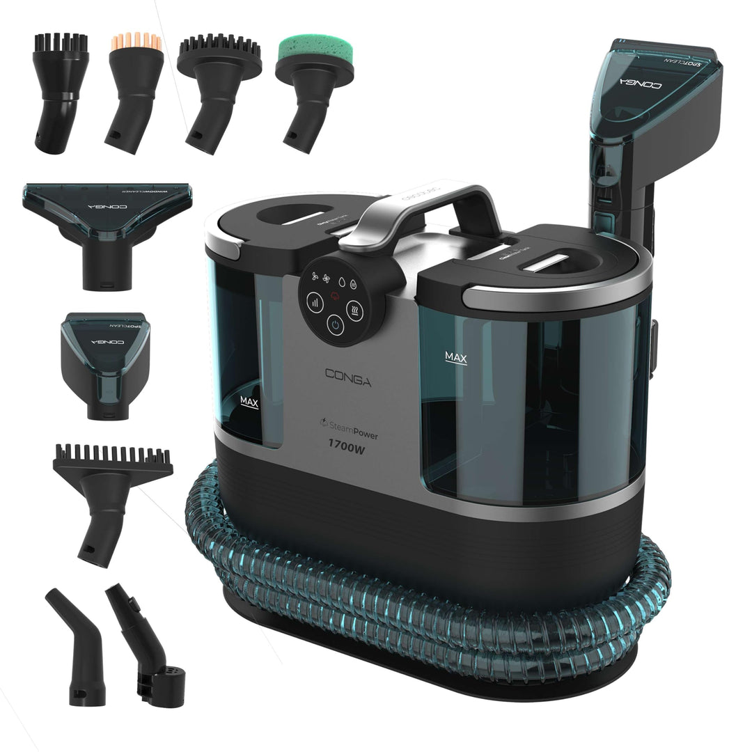 Cecotec 3-in-1 Polsterreiniger Conga 7000 Carpet&Spot Clean Steam XXL Pro. 1700 Watt Leistung, Heiss