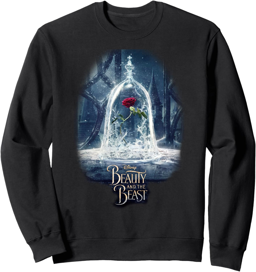 Disney Beauty And The Beast Rose Poster Sweatshirt