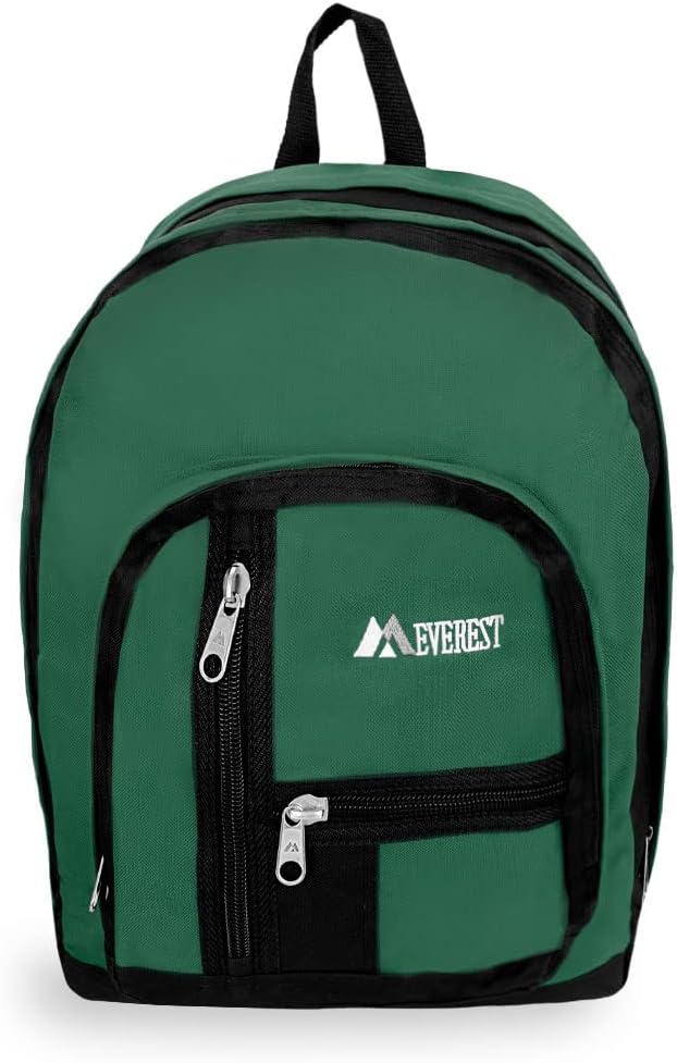 Everest Double Hauptfach Rucksack, dunkelgrün (grün) - 5045-DGRN/BK Einheitsgrösse Dunkelgrün, Einhe