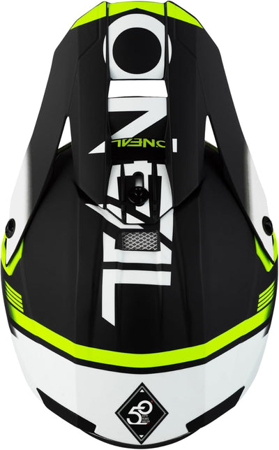 O'NEAL 10SRS Hyperlite Helm, Black/Neon Yellow