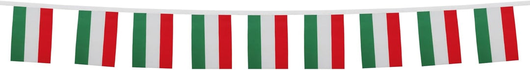 AZ FLAG FAHNENKETTE UNGARN 12 Meter mit 20 flaggen 45x30cm- UNGARISCHE Girlande Flaggenkette 30 x 45