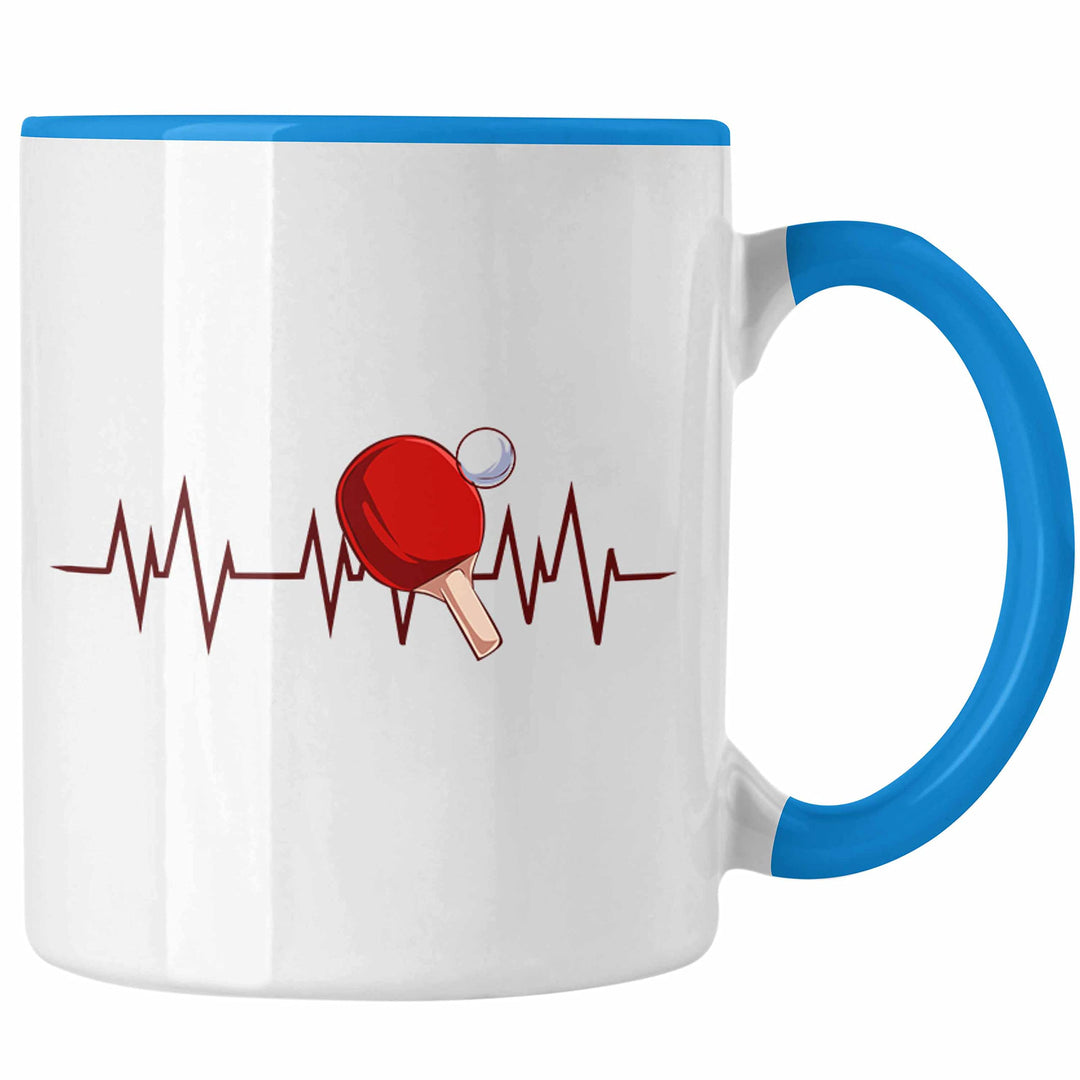 Lustige Tischtennis-Tasse - Das ideale Geschenk für Tischtennisspieler (Blau), Blau