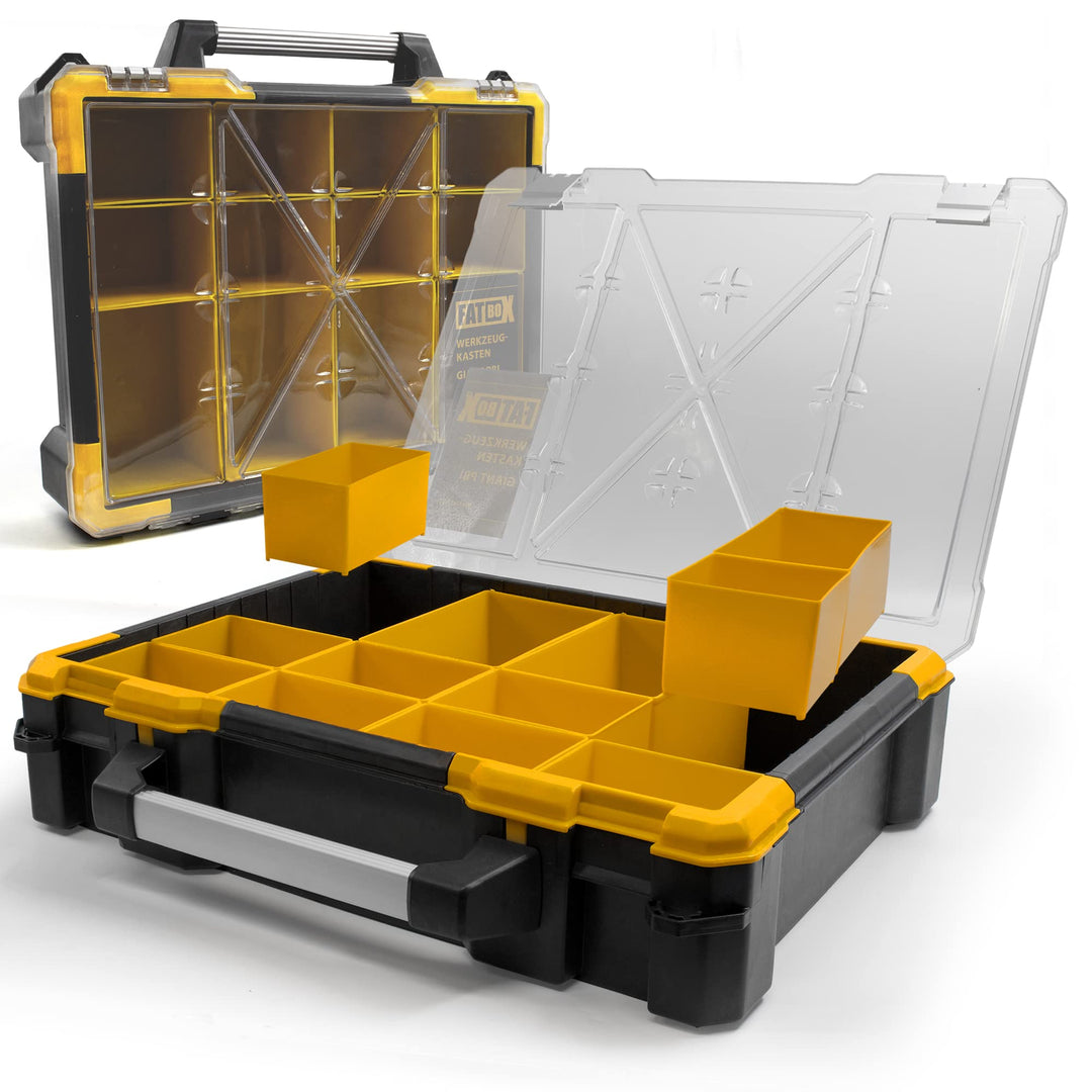 Fatbox GIANT Sortimentskasten PBI49x42x11,5cm | Organizer Kleinteilemagazin Aufbewahrungsbox Koffer