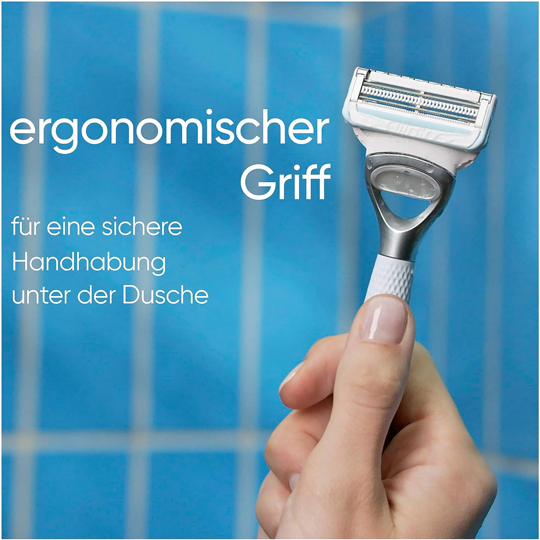 Gillette Venus Satin Care Rasierer Damen für den Intimbereich, Damenrasierer + 1 Rasierklinge, Intim