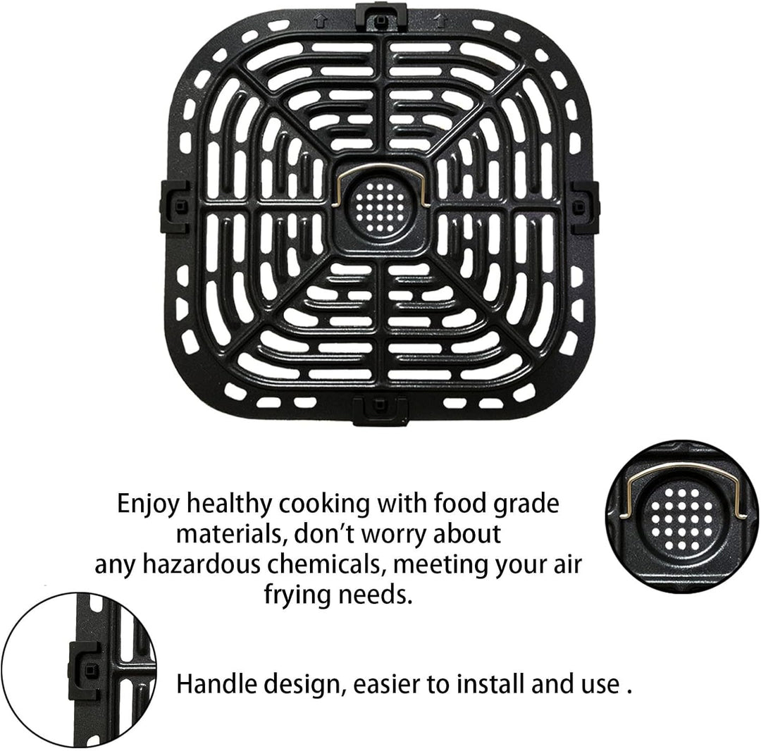 Luftfritteusen Grillplatte für Instants Plus 6QT Luftfritteusen, Edelstahl Verbesserte Quadratische