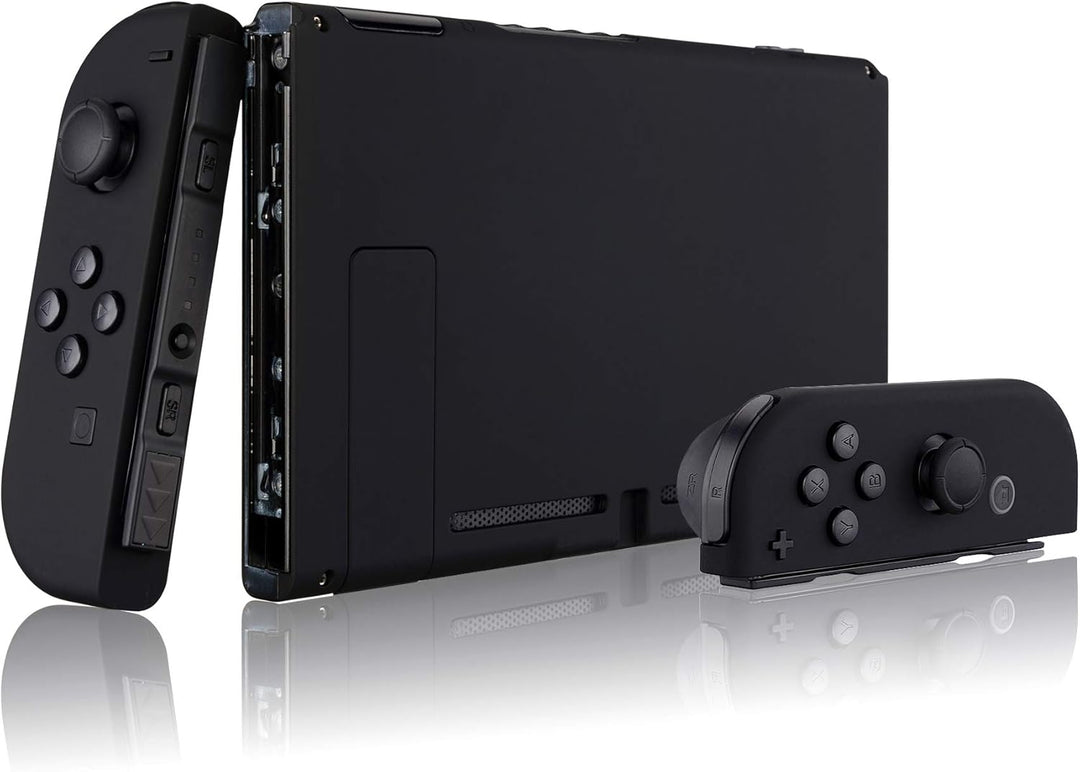 eXtremeRate Hülle Case für Nintendo Switch Joycon/Konsole, Rückgehäuse&amp;Kickstand für Switch Console,
