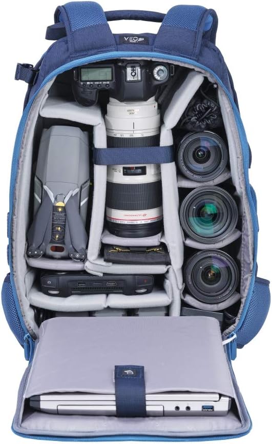 Vanguard VEO Range T48 Rucksack für Pro DSLR/spiegellose Kameras, taktischer Stil, Schwarz Veo Range