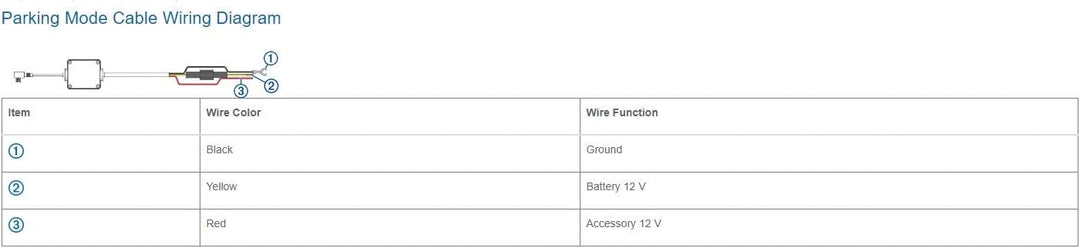 Garmin Dash Cam Parking Mode Cable - für Garmin Dash Cams, Festeinbaukabel für Überwachungsmodus & D