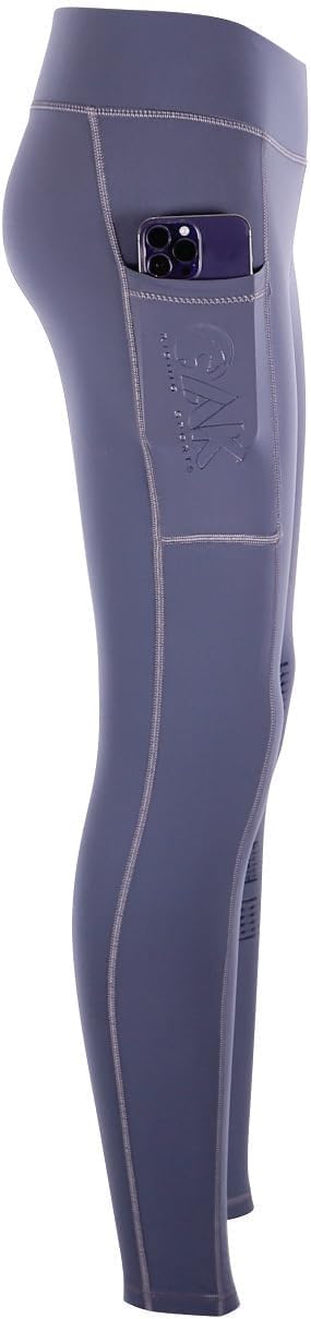 AK Wintex Reithose zum Überziehen, hohe Taille, Winter-Leggings, Vollbesatz, Silikongriff XS Anthraz