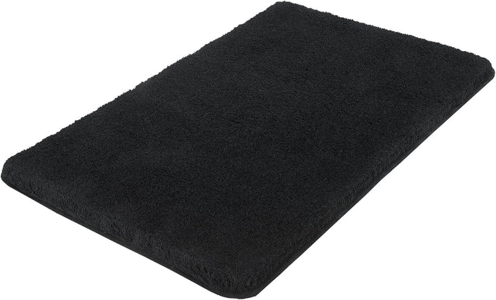 Kleine Wolke 5405926360 Badteppich Relax 60 x 100 cm schwarz, 60 x 100 cm Schwarz