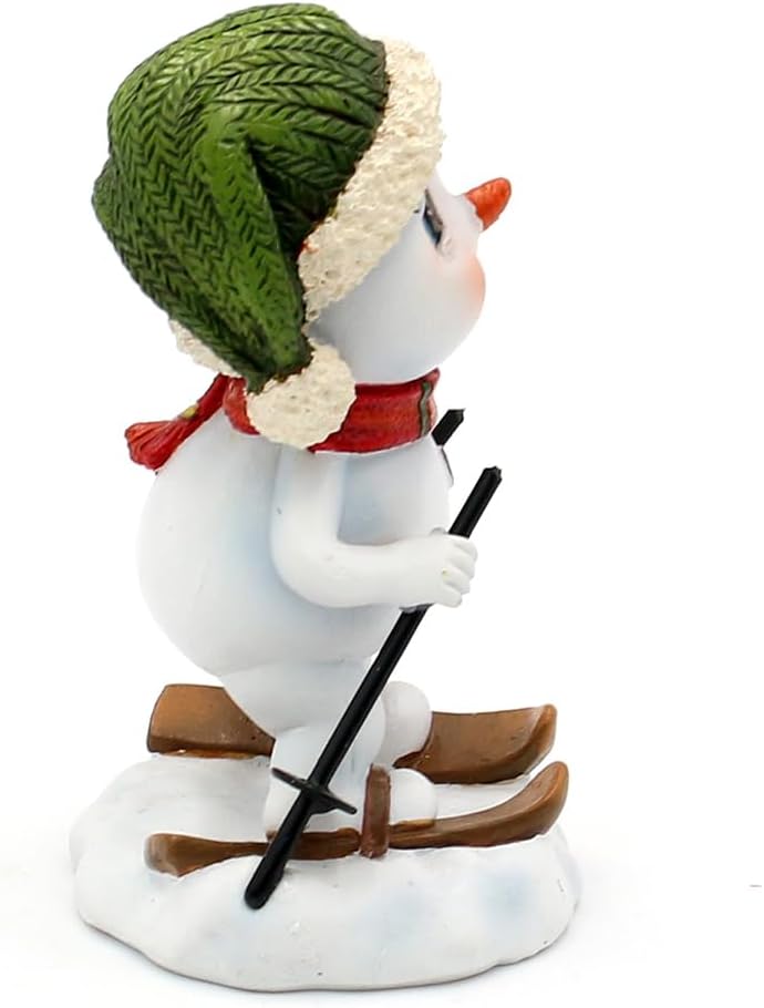 Schneemanndeko, Winterkinder, Deko - Schneemann, Schneekinder mit Mütze und Schal grün/rot/orange au