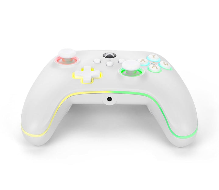 PowerA Kabelgebundener Advantage-Controller für Xbox Series X|S mit Lumectra - Weiss, Gamepad, kabel