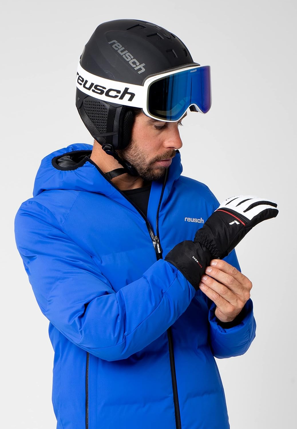 Reusch Herren Snow King Garantiert Winddichte und Extra Atmungsaktive Skihandschuhe Softshellhandsch