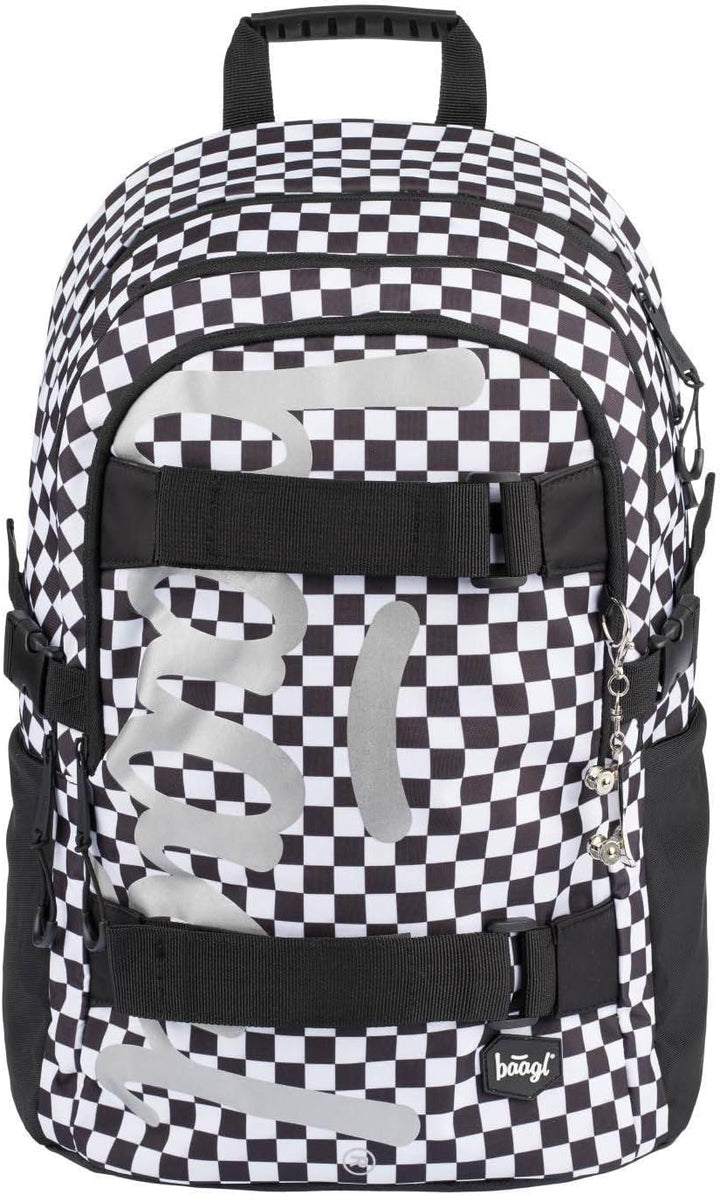 Baagl Schulrucksack Set Jungen Mädchen 3 Teilig, Schultasche ab 3. Klasse, Grundschule Ranzen mit Br