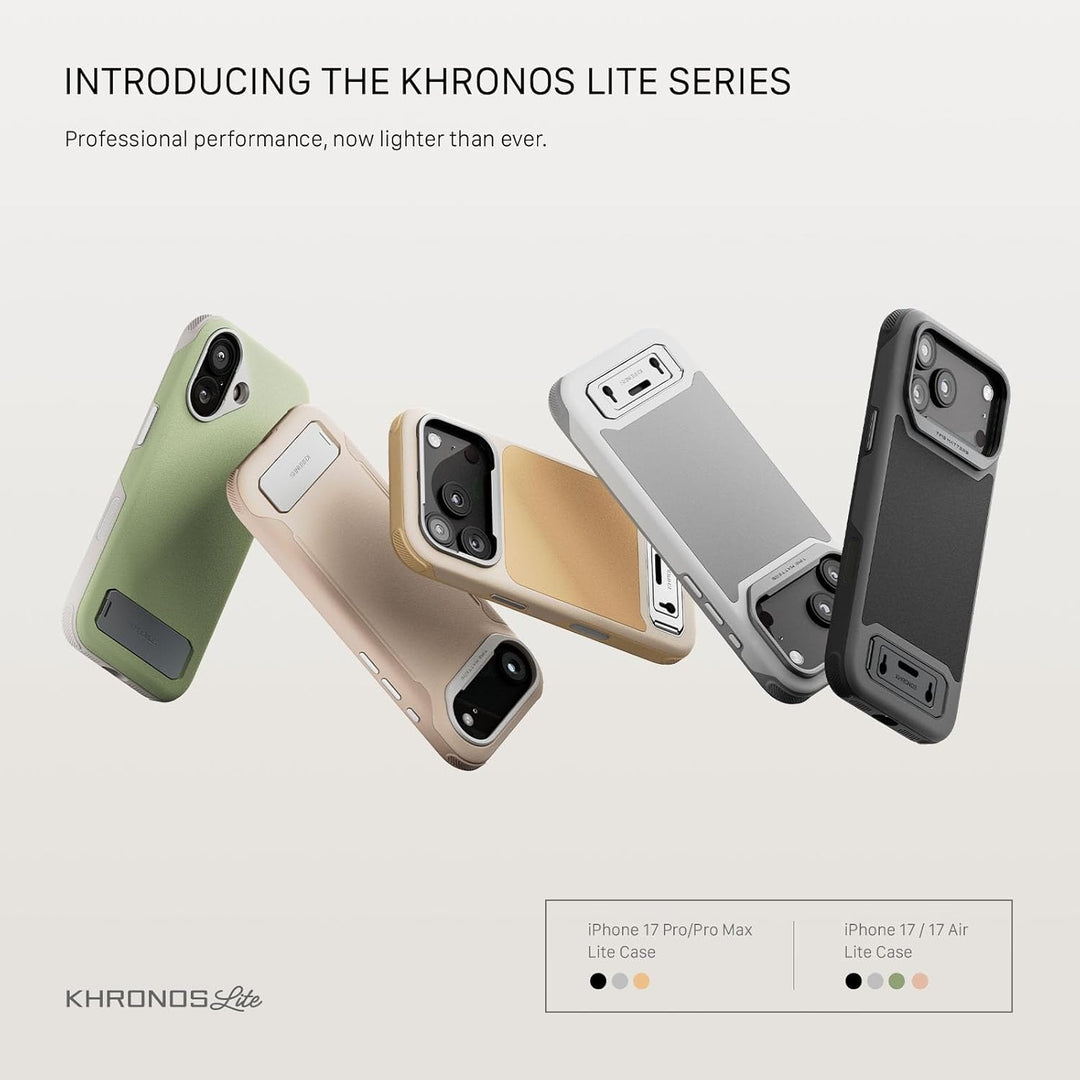 TILTA Khronos iPhone 17 Pro Lite Case, Handyhalterung kompatibel mit iPhone 17 Pro mit Displayschutz