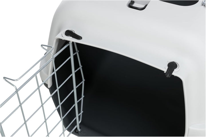 Trixie 39861 Transportbox Capri 3 Open Top, S: 40 × 38 × 61 cm, hellgrau/dunkelgrau , 1er Pack grau