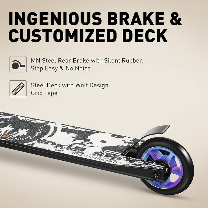 Stunt Scooter Joycruise Profi Scooters, Trick Stunt Roller für Jugendliche Kinder ab 6 Jahre Jungen