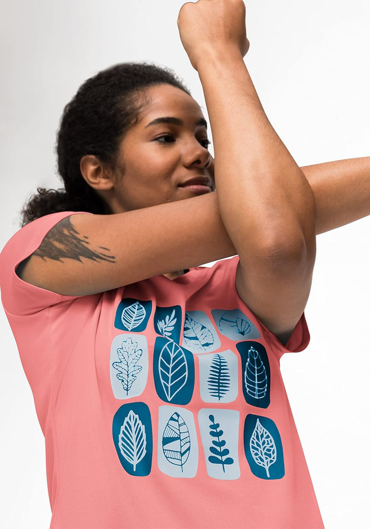 Maier Sports Damen Waltraut Print T-Shirt 38 Rot, 38 Rot