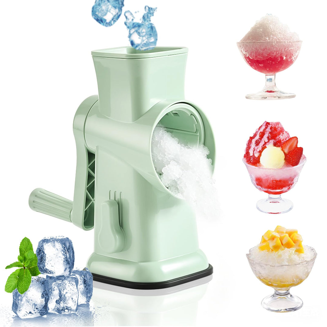Slushie Maker, FainFun Ice Crusher mit 45°-Doppelklingen und stabilem Saugnapf, Hocheffizient und Ar