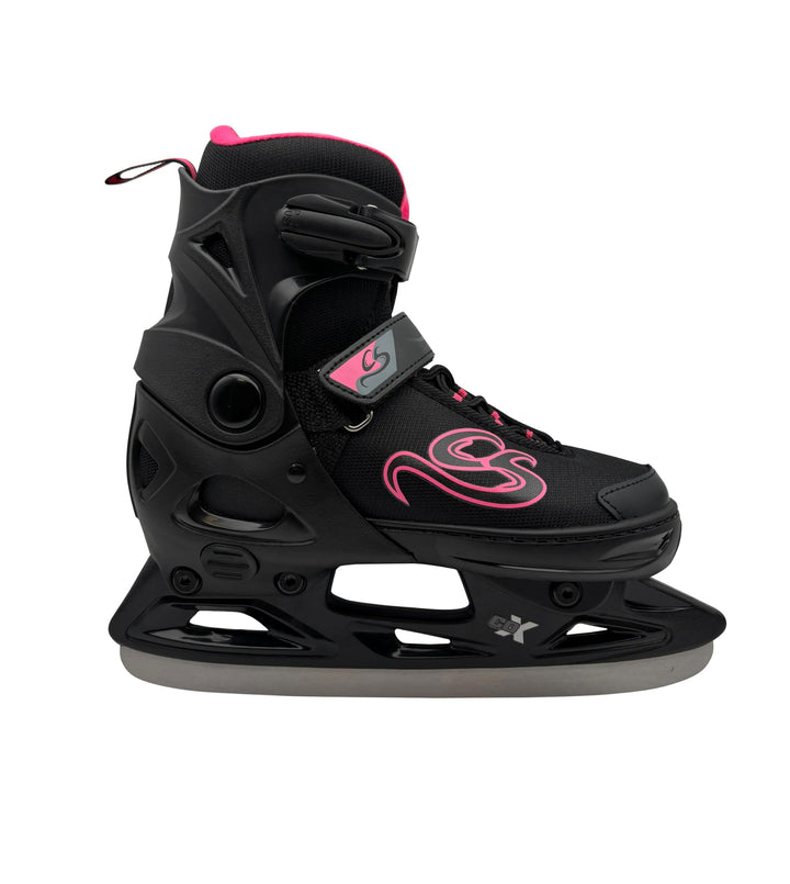Cox Swain verstellbare Schlittschuhe Crystal, Eislaufschuhe für Kinder, Jugendliche und Erwachsene b