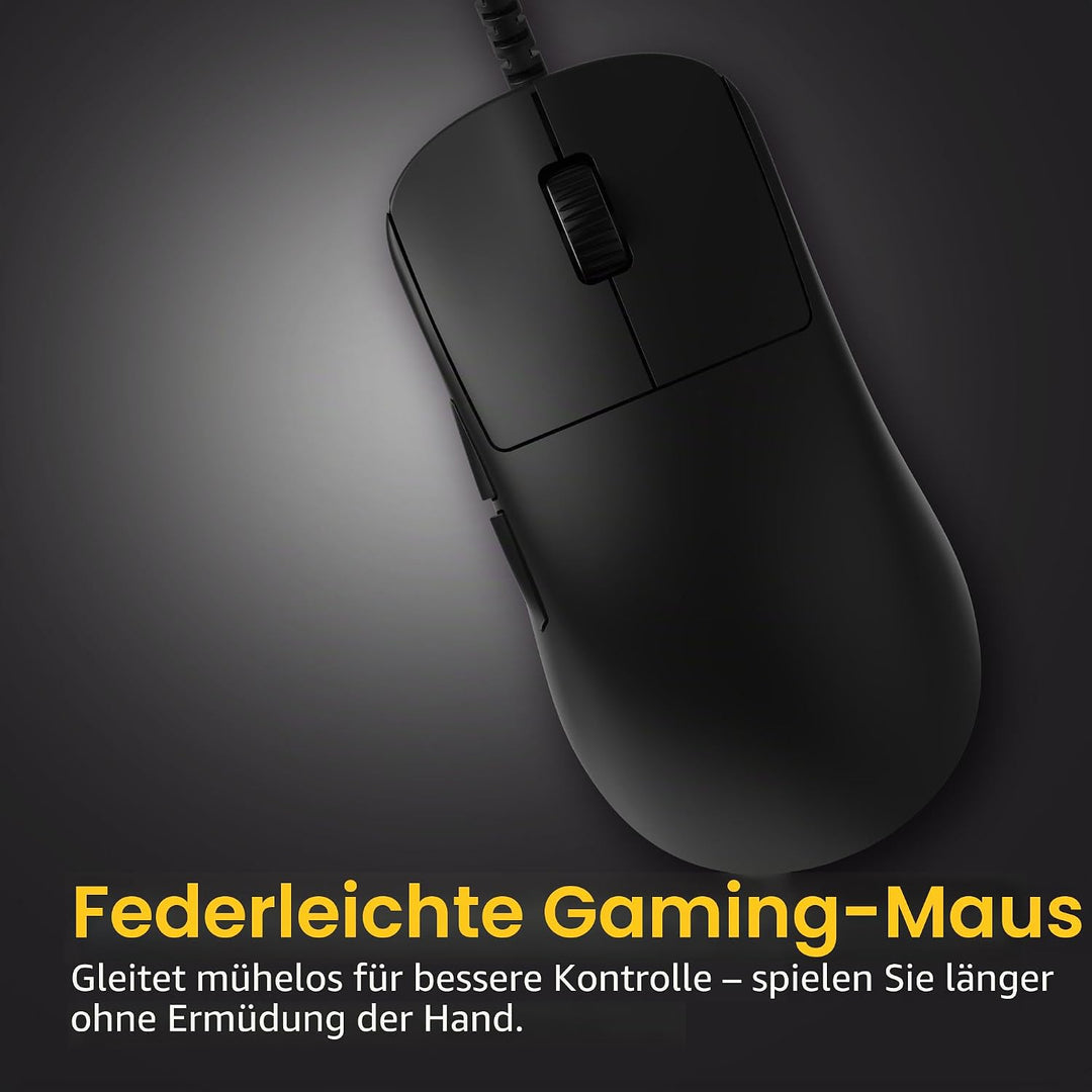 ENDGAME GEAR OP1 8k v2 Schwarz – Esports Gaming Maus mit Kabel, 30K DPI optischem Sensor, 8000Hz Pol