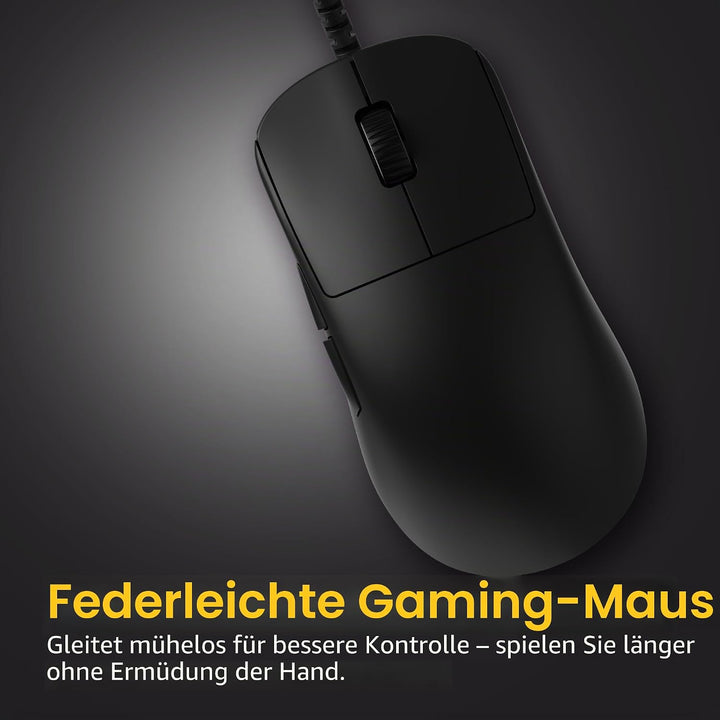 ENDGAME GEAR OP1 8k v2 Schwarz – Esports Gaming Maus mit Kabel, 30K DPI optischem Sensor, 8000Hz Pol
