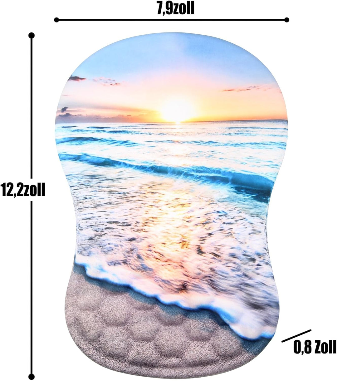 Mauspad mit Handgelenkauflage,Ergonomisches Mousepad zur Linderung von Schmerzen im Karpaltunnel, Me