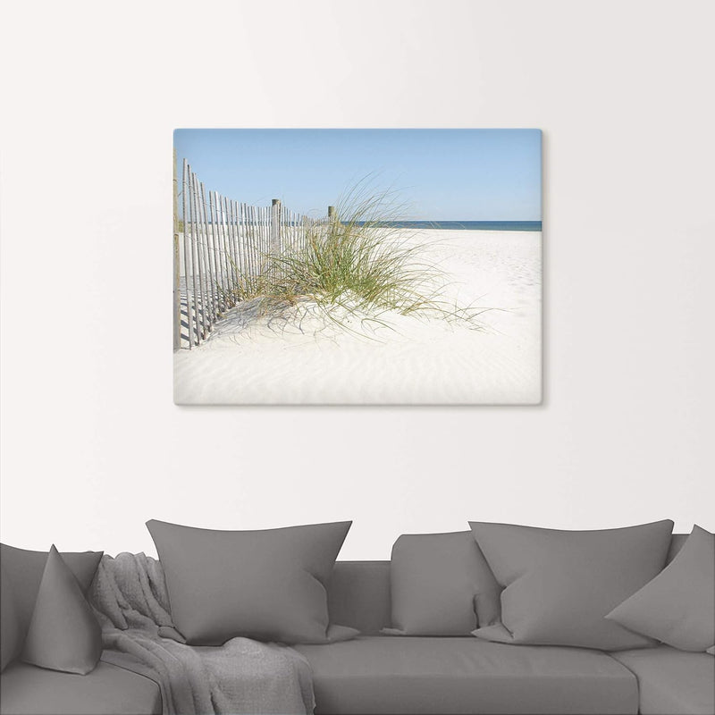 ARTland Leinwandbilder Wandbild Bild auf Leinwand 60x45 cm Landschaften Strand T5MA Düne und Gräser