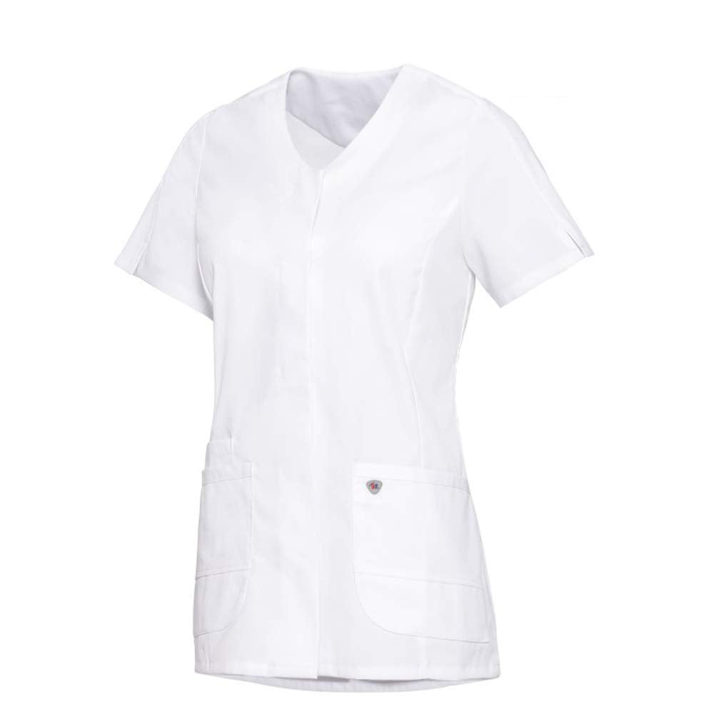 BP 1764-684-0021-2XLn Damen-Kasack, Superleichter Stoff, 200,00 g/m² Stoffmischung mit Stretch, weis