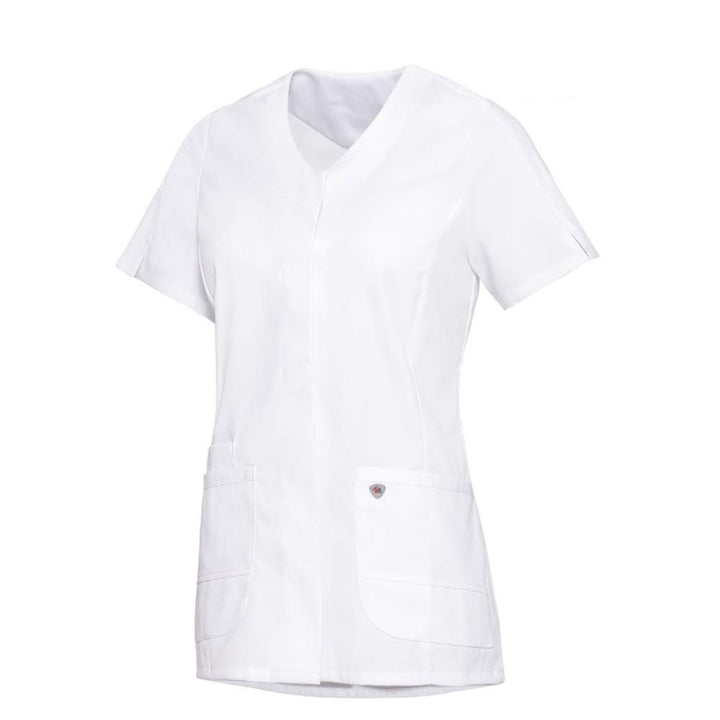 BP 1764-684-0021-2XLn Damen-Kasack, Superleichter Stoff, 200,00 g/m² Stoffmischung mit Stretch, weis