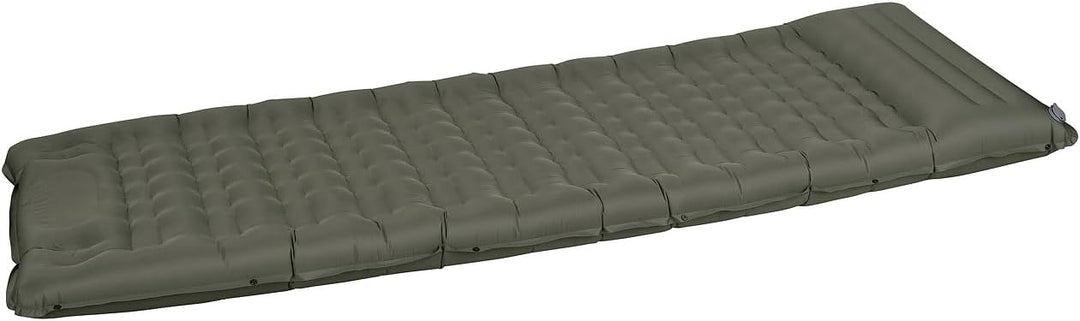 Semptec Urban Survival Technology Isomatte: Aufblasbare Luftmatte mit Fusspressepumpe, Kissen und Tr