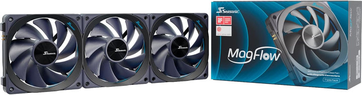 Seasonic Lüfter MagFlow 1225PWM 3-Fan Kit 3 Stück