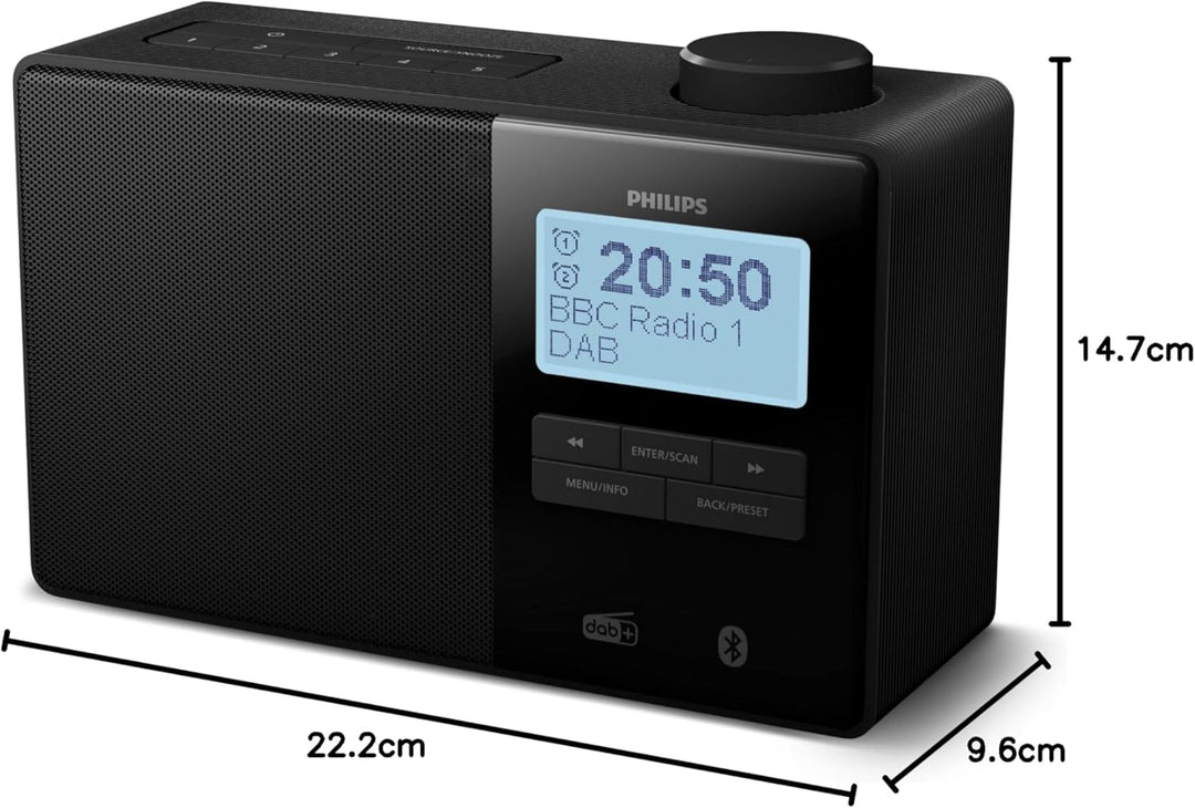 Philips TAR5600 DAB-/UKW-Radio mit USB und Bluetooth
