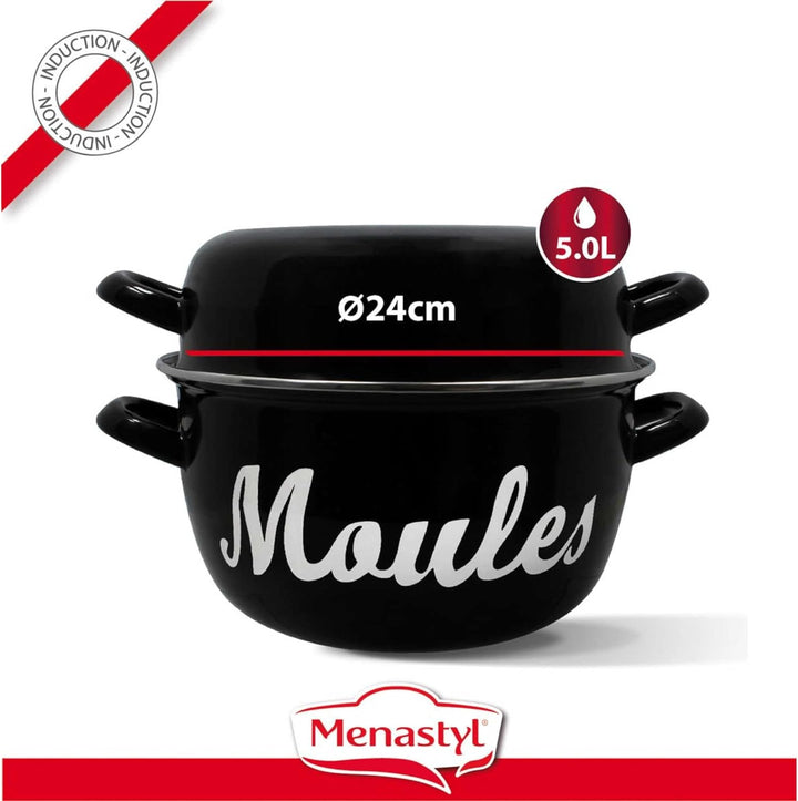 Muschelkessel 24 cm 5L 00 mit Schrift