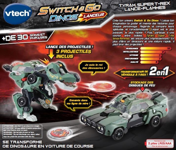 VTECH ELECTRONICS EUROPE BV 80-559005 Dinosaure Erziehung und Entdeckung, rot