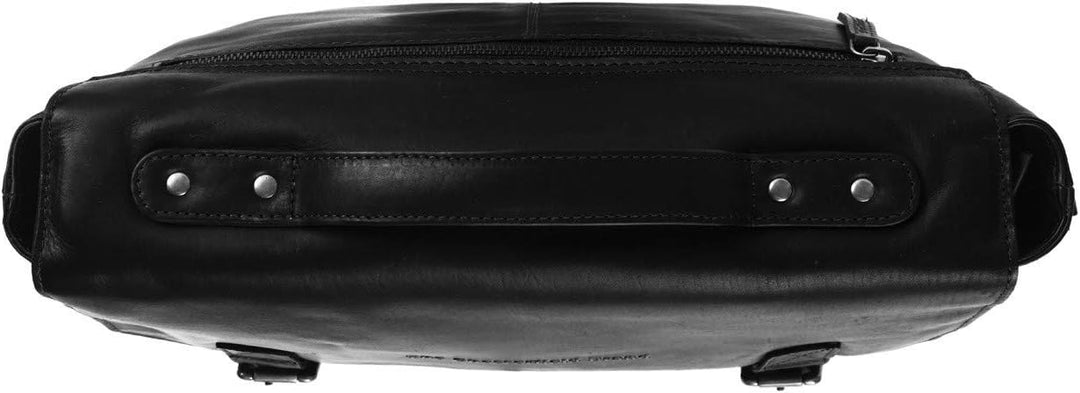 The Chesterfield Brand Jules - Schultertasche 13" Leder 38 cm Schwarz, Schwarz