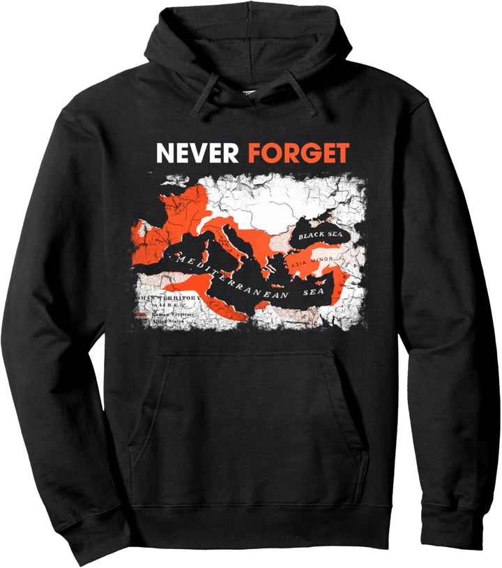 Römisches Reich Karte, Antike Römer, SPQR, Julius Caesar Pullover Hoodie