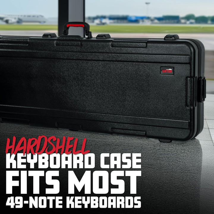 Gator Cases Flight Case für 49-stimmige Keyboards mit TSA-zugelassenem Verschluss und versenkten Rol