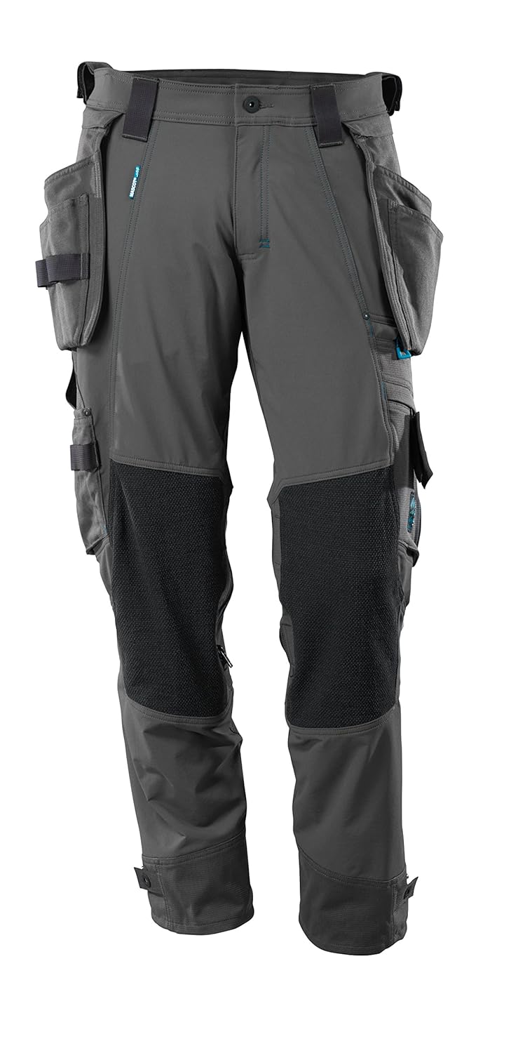 Mascot Unisex Mascot Hose Handwerkerhose "Stretch" - MASCOT® Advanced 46 Dunkel Anthrazit, 46 Dunkel