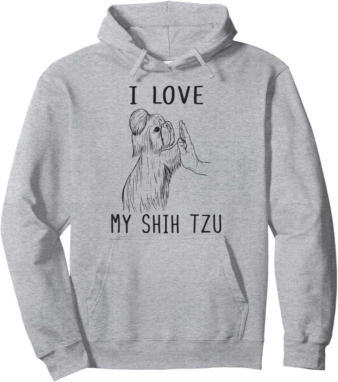 Ich liebe meinen Shih Tzu Mom Welpe Shih Tzu Daddy Shih Tzu Dad Pullover Hoodie