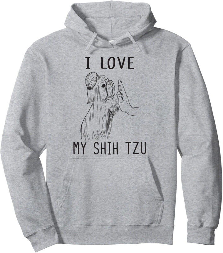 Ich liebe meinen Shih Tzu Mom Welpe Shih Tzu Daddy Shih Tzu Dad Pullover Hoodie