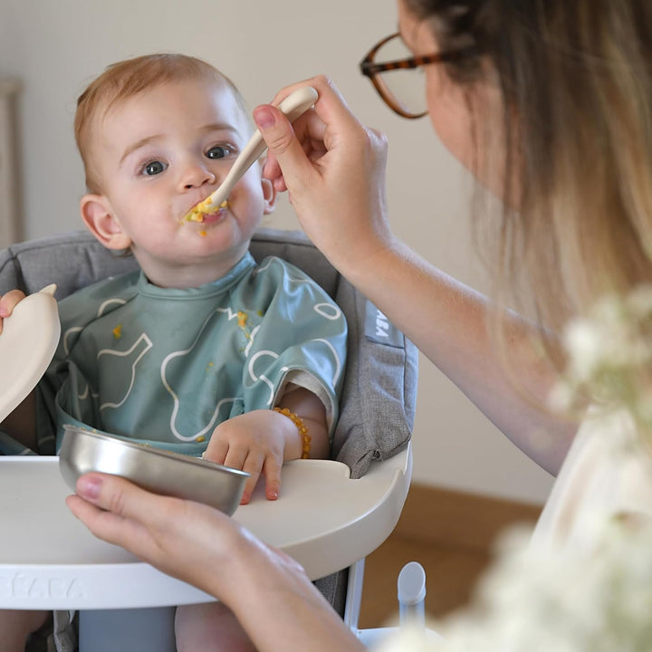 BÉABA Edelstahl-Babybreibehälter Set – Hermetische & Bruchsichere Aufbewahrungsdosen, Mikrowellen- &