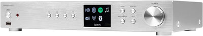 VR-Radio Receiver: Digitaler WLAN-HiFi-Tuner, Internetradio, DAB+, Bluetooth, Silber (HiFi Receiver,