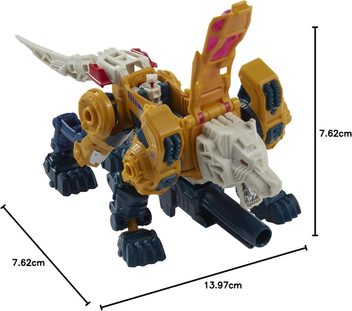Transformers Moderne Figur 2021 in Retro Verpackung Decepticon Headmaster Weirdwolf mit Monxo