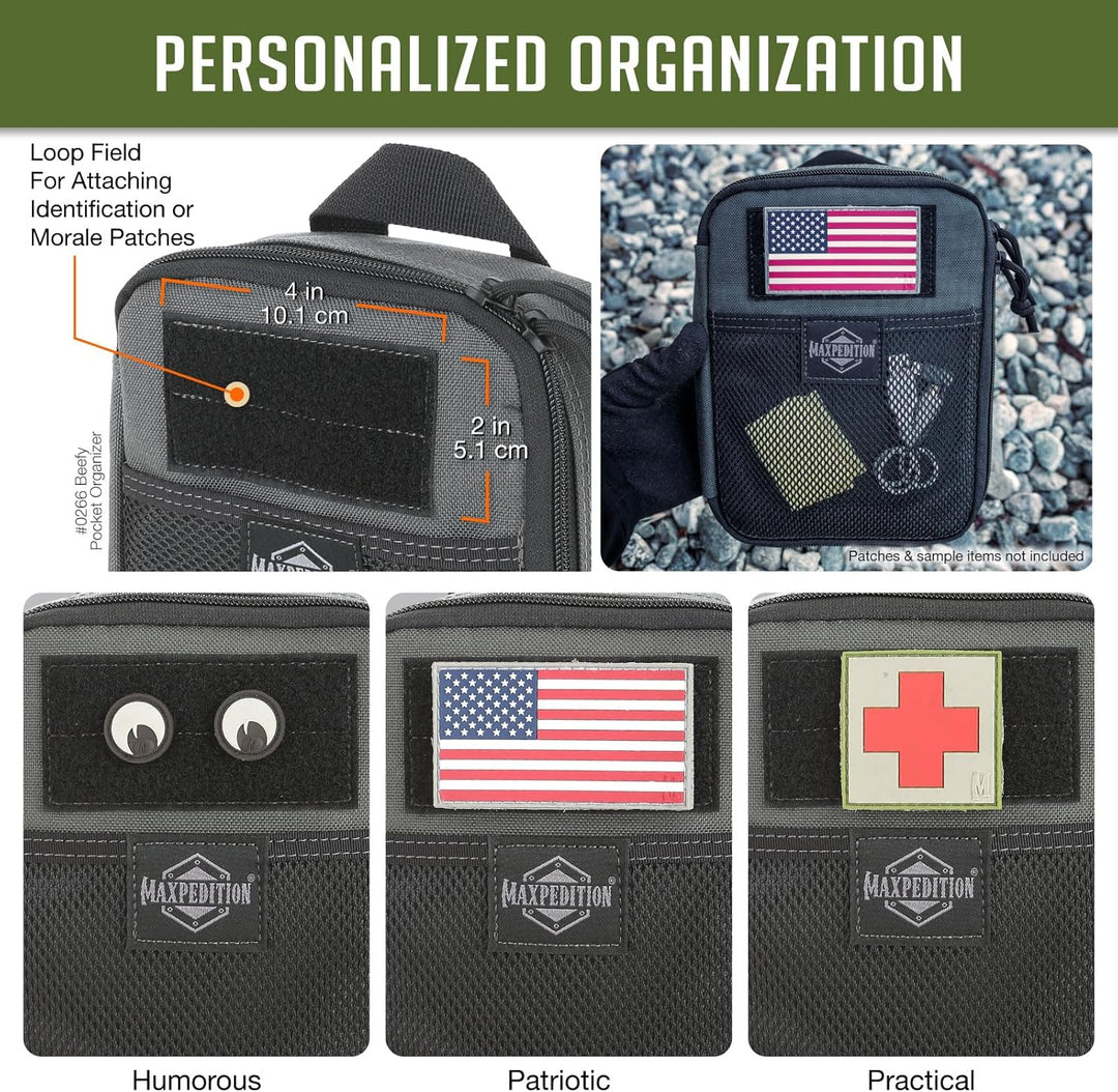 Maxpedition Beefy Pocket Organizer Tasche Einheitsgrösse Wolf-Grau, Einheitsgrösse Wolf-Grau