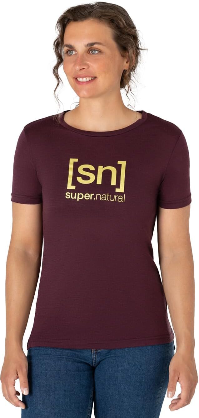 super.natural Pine Cone Tee Women M Wine Tasting-gold, M Wine Tasting-gold