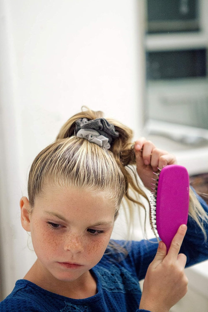 Samt-Haargummis für Haare Grau,Schwarz, Grau,Schwarz
