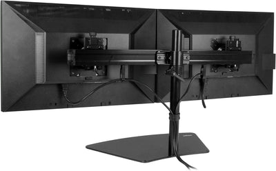 StarTech.com Dual-Monitorhalter - Monitor Halterung für zwei Displays Ständer Schwarz, Ständer Schwa