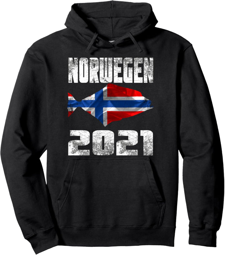 Angeln in Norwegen 2021 Geschenke & Zubehör Pullover Hoodie