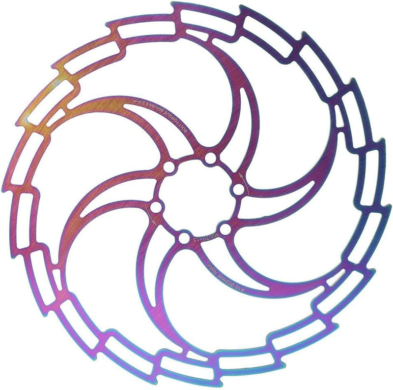 VGEBY Fahrrad Bremsscheibe, 203mm Sechs Schrauben Scheibenbremsen Rotor Hohl Bunt Ultraleicht scheib